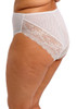 Lucie High Leg Brief in White