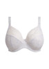 Lucie Underwire Stretch Plunge Bra in White