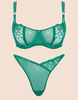 Ornate Thong Emerald Green
