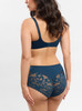 Léïa Seamless Full Cup Bra in Bleu Océan
