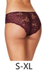 Tegan Lace Back Hipster in Burgundy