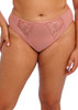 Teagan High Leg Brief in Ash Rose