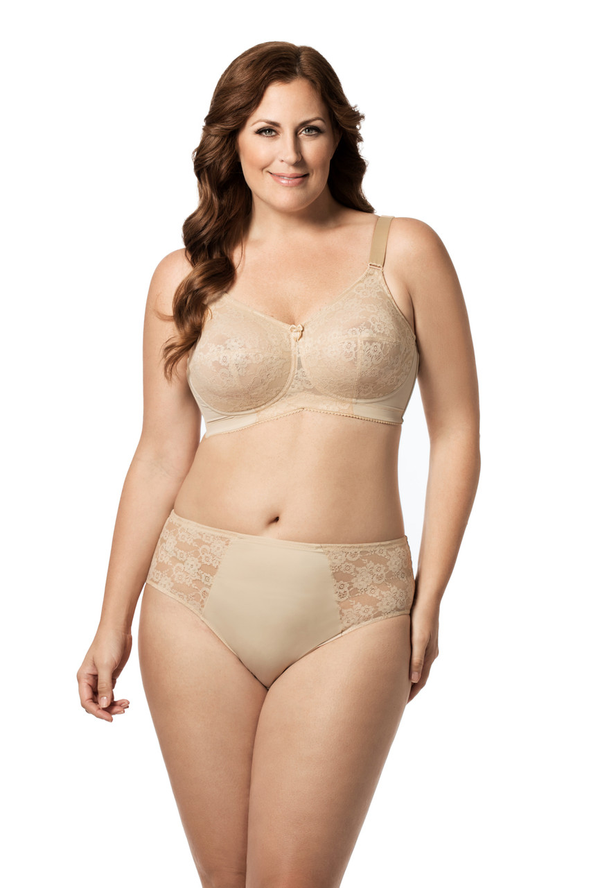 ELILA Nude Full Coverage Soft Cup Bra, US 38L, UK 38HH, NWOT