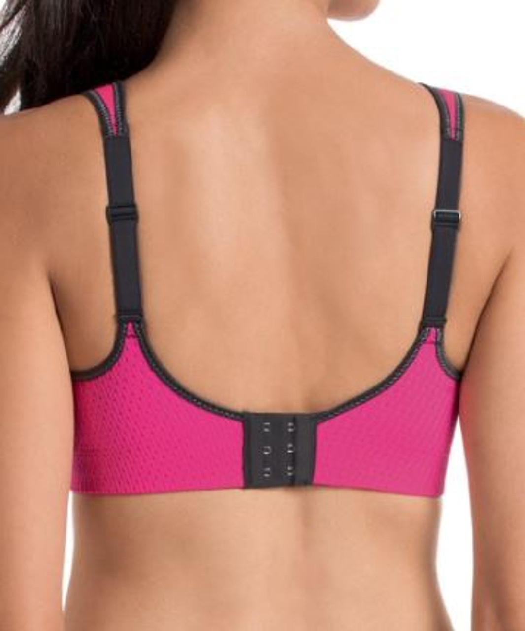  5544-107 Womens Active Smart Rose Pink Padded Sports Bra 34H