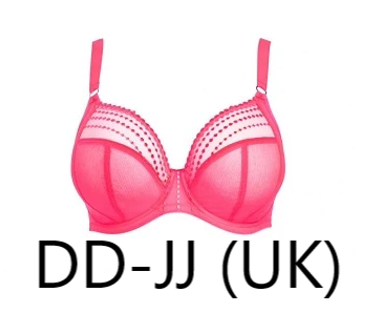 Elomi Matilda Underwire Plunge Bra in Neon Pink (NEP) FINAL SALE (50% Off)