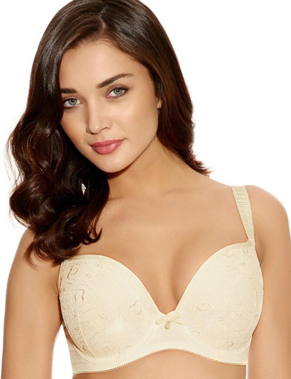 Freya Deco Darling Underwire Molded Plunge Bra in Ivory FINAL SALE NORMALLY  $69 - Busted Bra Shop