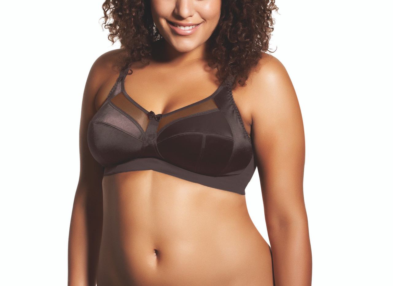 Goddess Keira Wirefree Soft Cup Bra in Chocolate