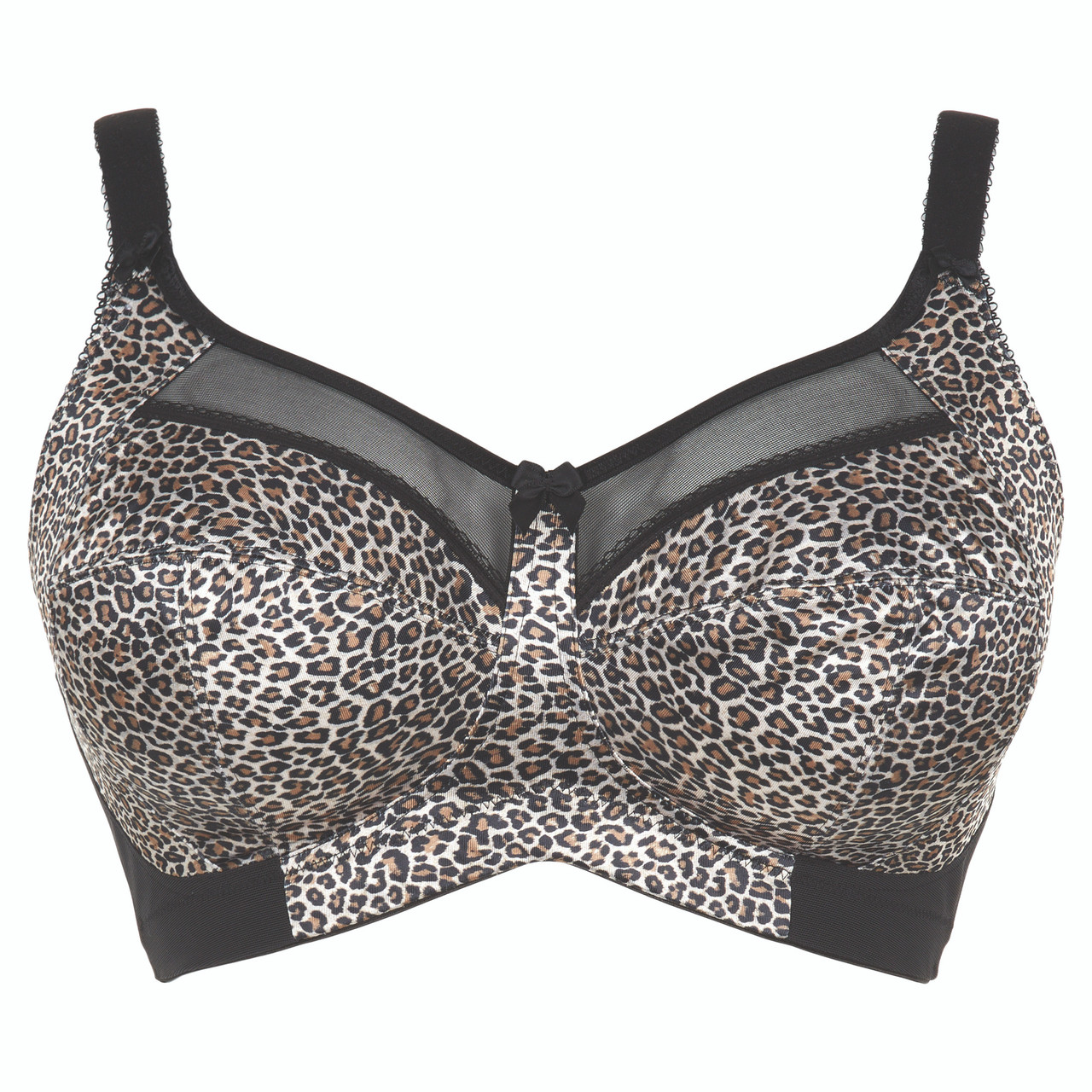 Goddess Kayla Soft Cup Wirefree Bra in Black Leopard FINAL SALE (50% Off) -  Busted Bra Shop