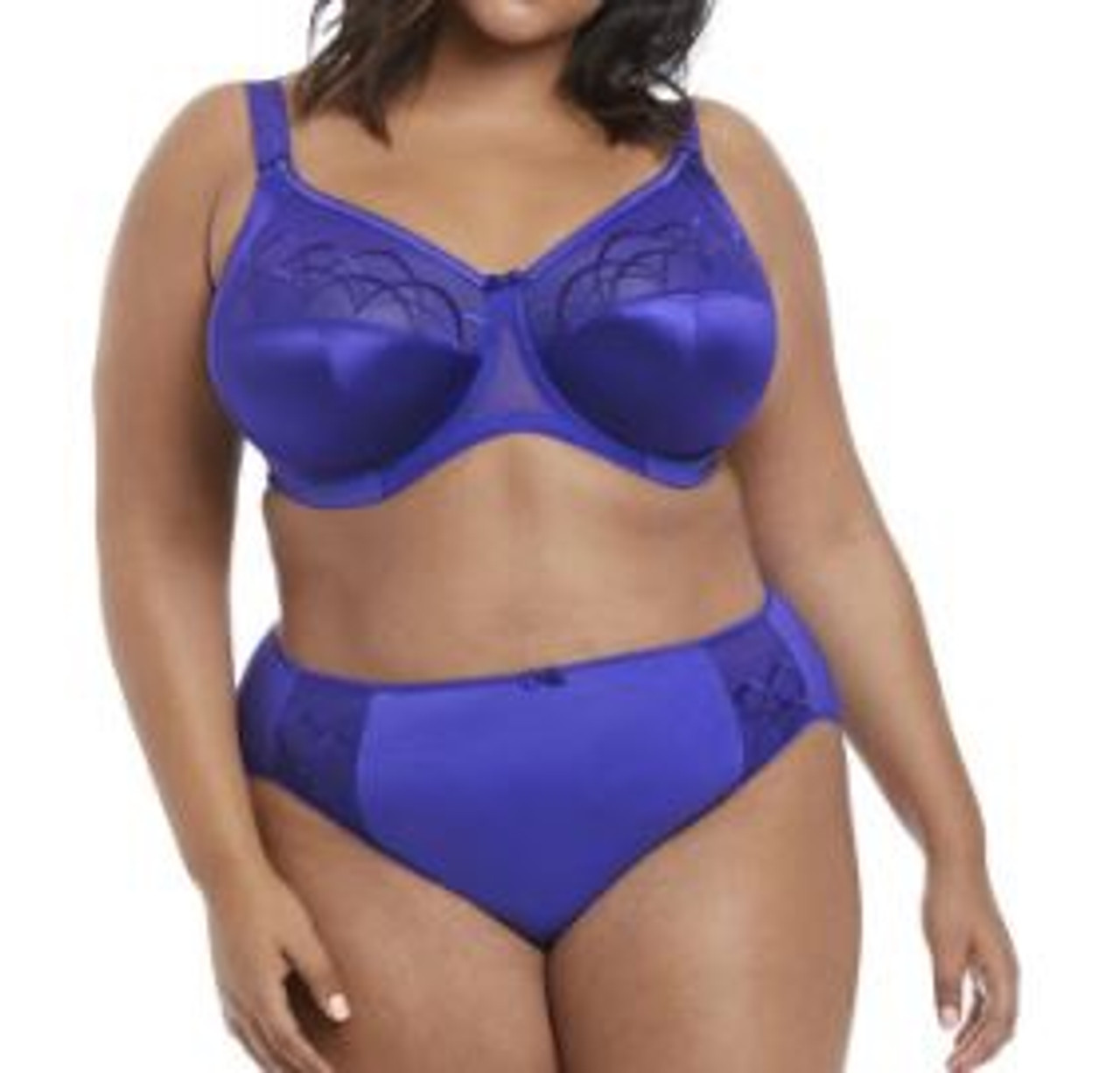 Elomi Cate Underwire Full Cup Banded Bra in Royal (RYL) FINAL SALE NORMALLY  $59 - Busted Bra Shop