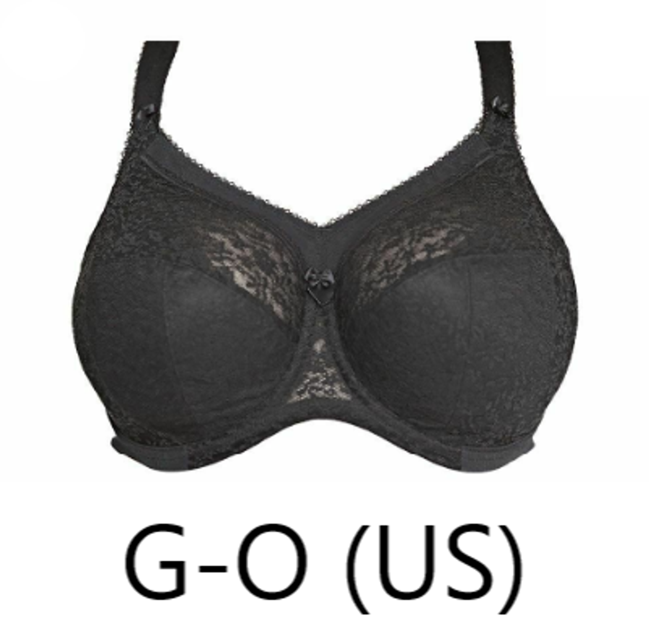 Goddess Adelaide Underwire Full Cup Bra in Black - Busted Bra Shop