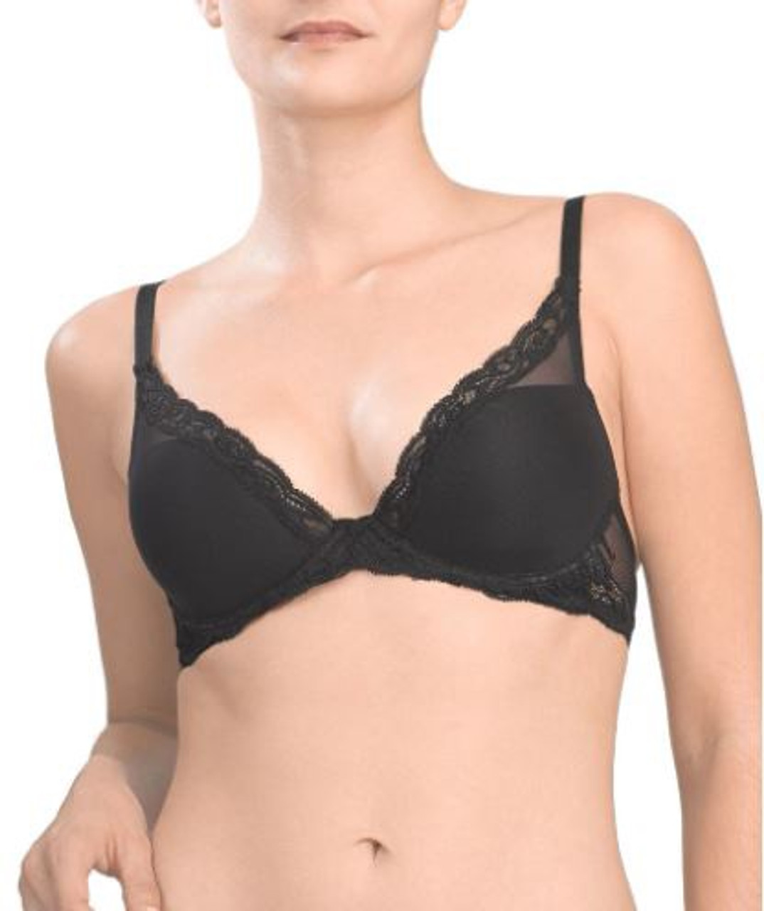 FEATHERS Strapless Convertible Plunge Bra in Black – Christina's