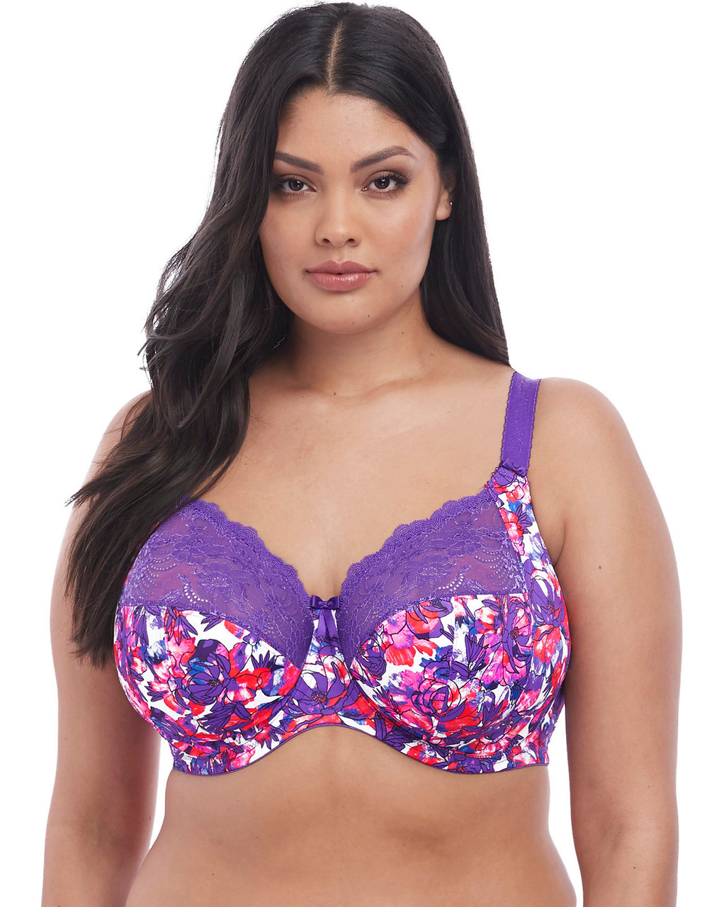  Elomi Womens Plus Size Morgan Banded Underwire Stretch Lace  Bra