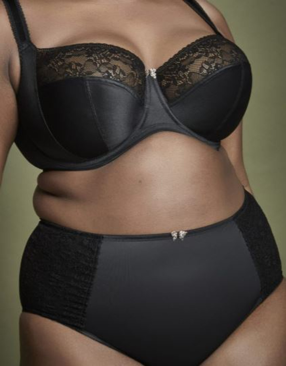 Sculptresse Chi Chi Balconnet Bra in Black - Busted Bra Shop