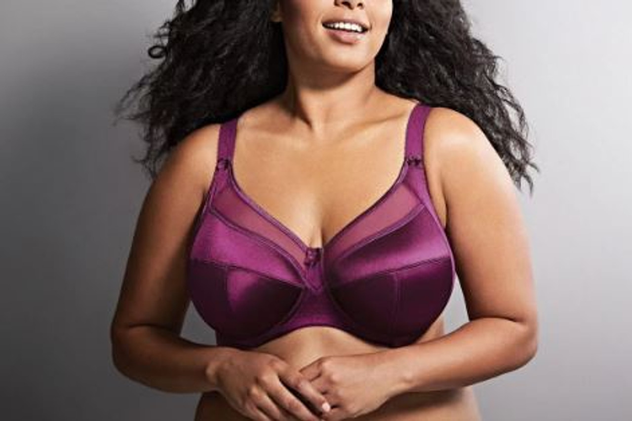 Goddess Keira Underwire Banded Bra in Azalea FINAL SALE NORMALLY $48 -  Busted Bra Shop