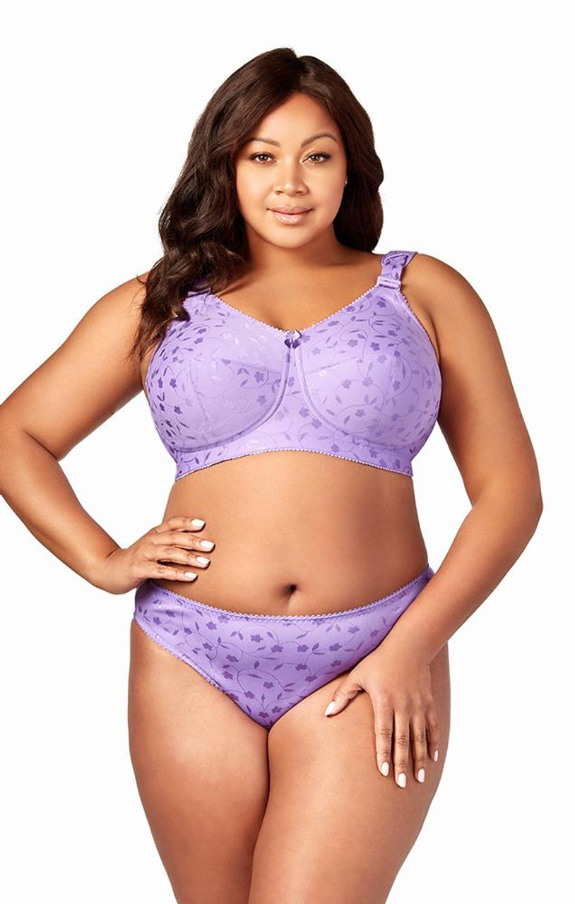 Elila Jacquard Softcup Bra in Lilac