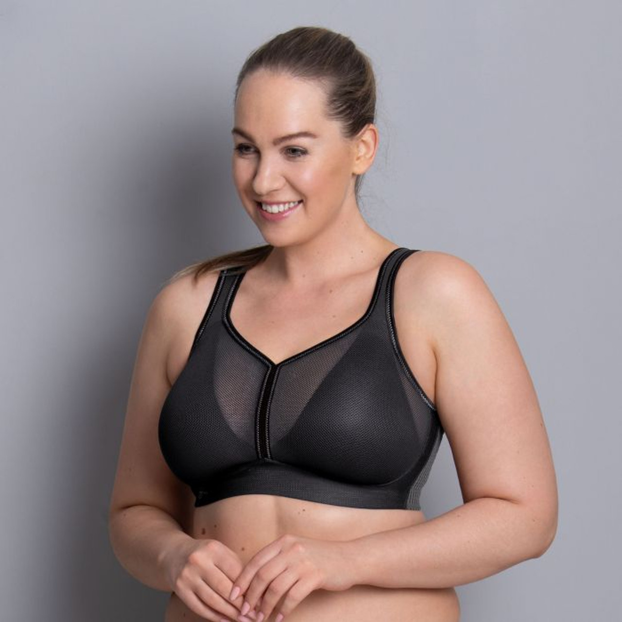Anita Air Control Delta Pad Sports Bra in Anthracite - Busted Bra Shop