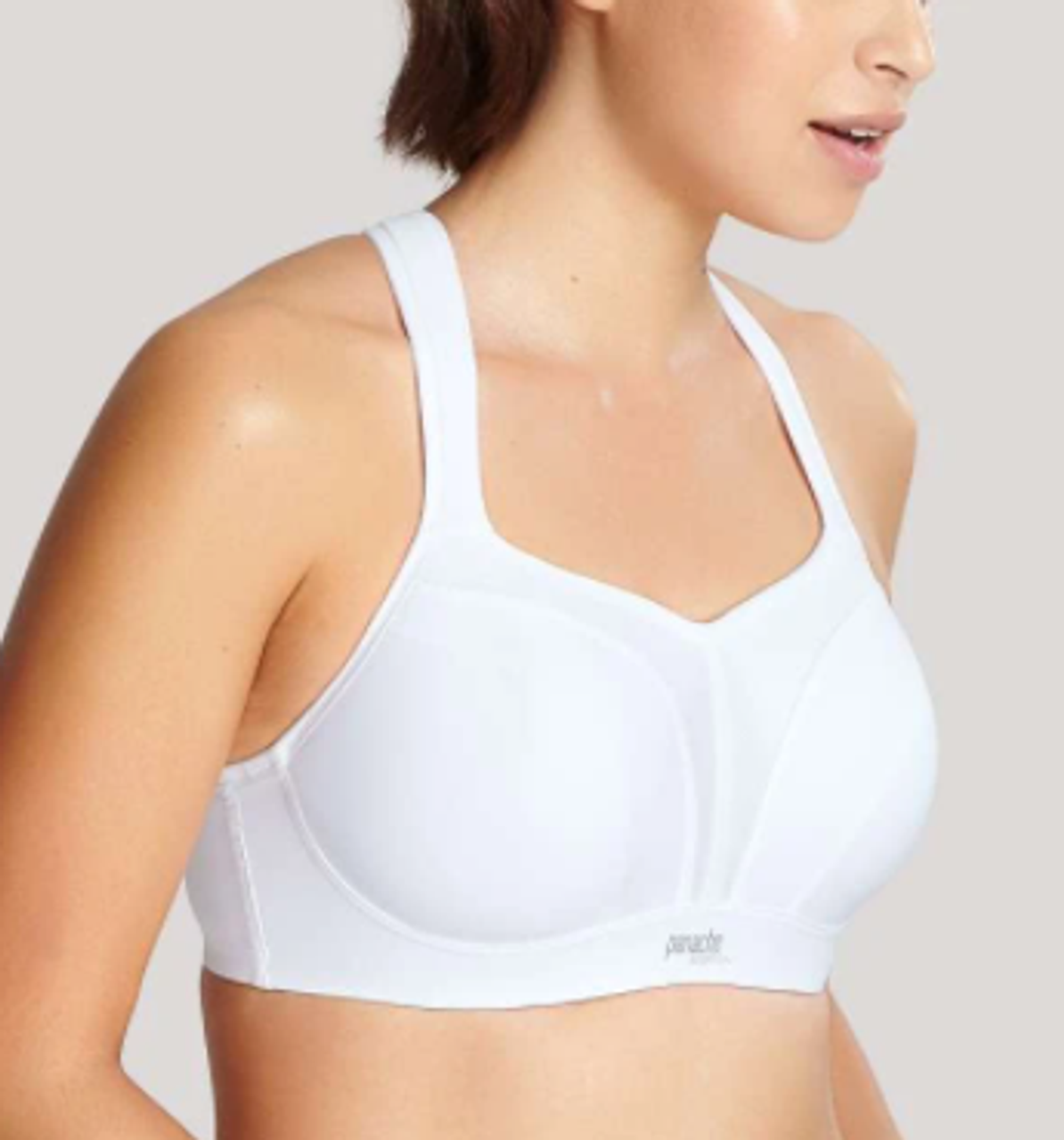 Panache Womens High Impact Underwire Sports Bra, White, 34HH