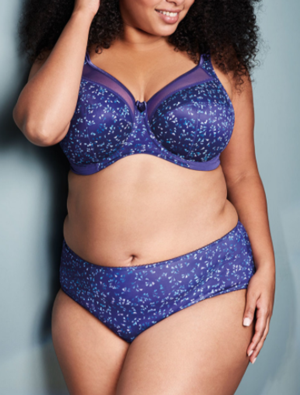 Goddess Kayla Underwire Banded Bra in Purple Cascade (PCE) FINAL SALE  NORMALLY $50 - Busted Bra Shop