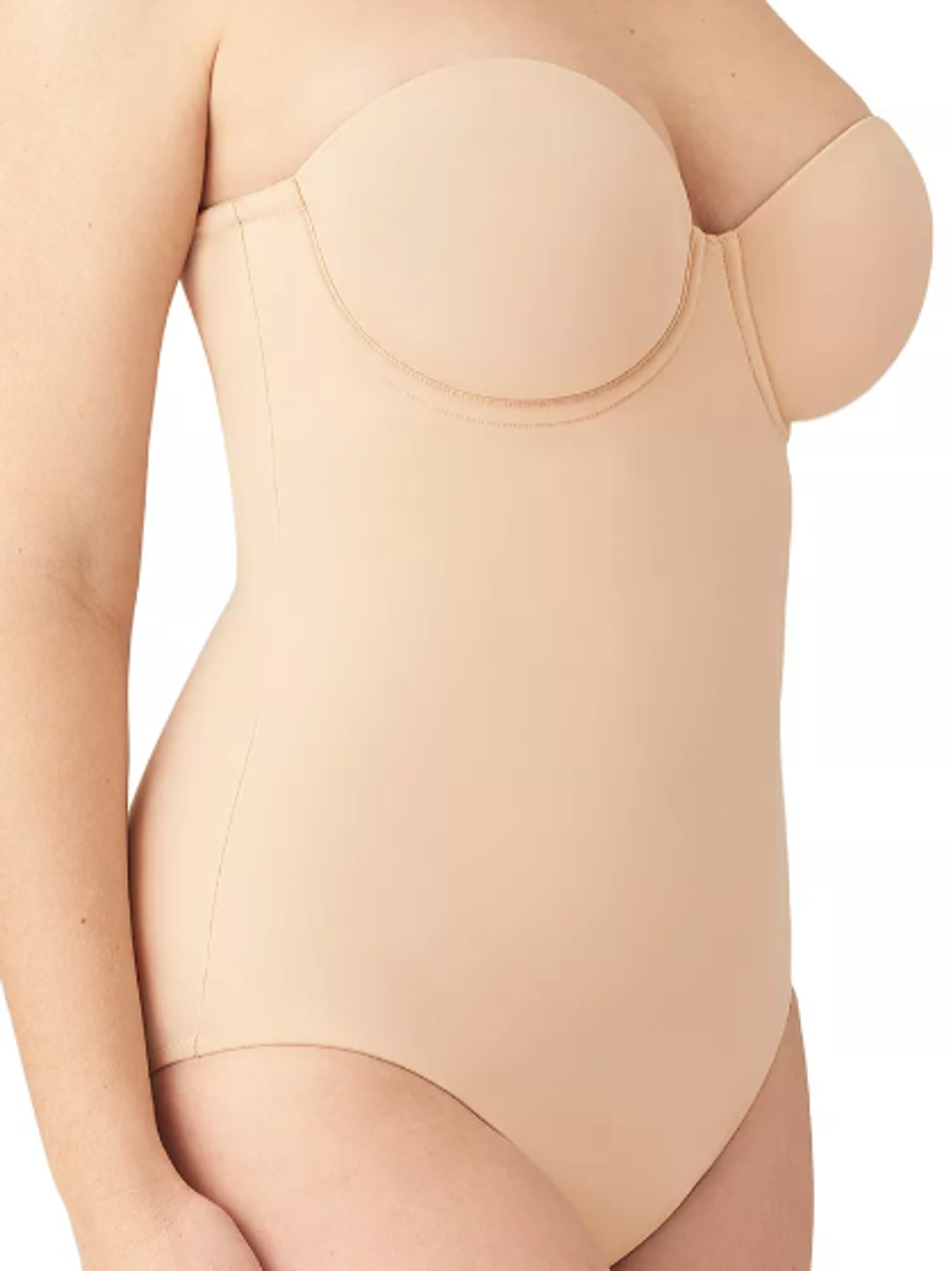 Wacoal Red Carpet Strapless Shaping Bodysuit in Sand