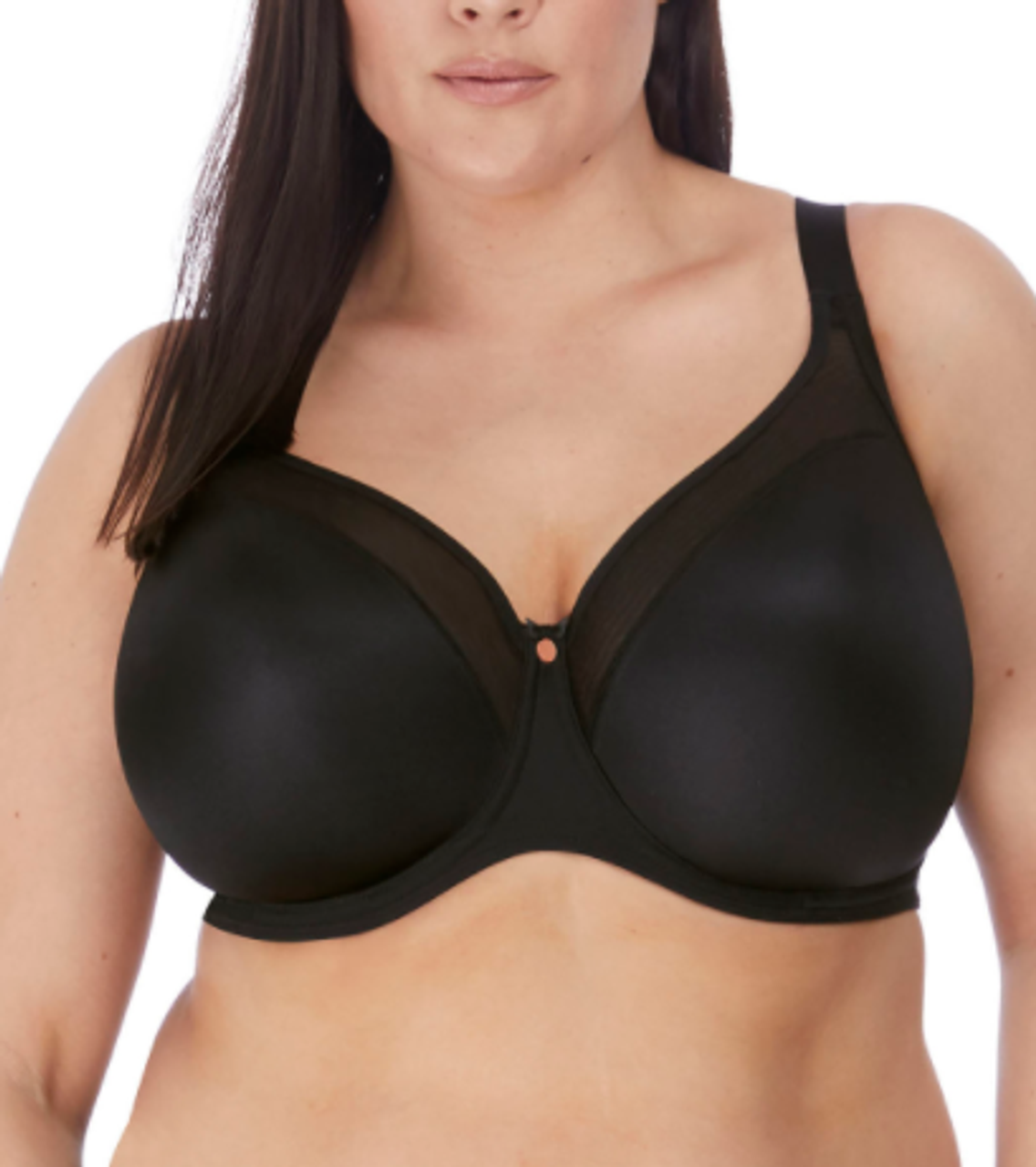 Elomi Smoothing Underwire Moulded Underwire Bra in Black - Busted Bra Shop