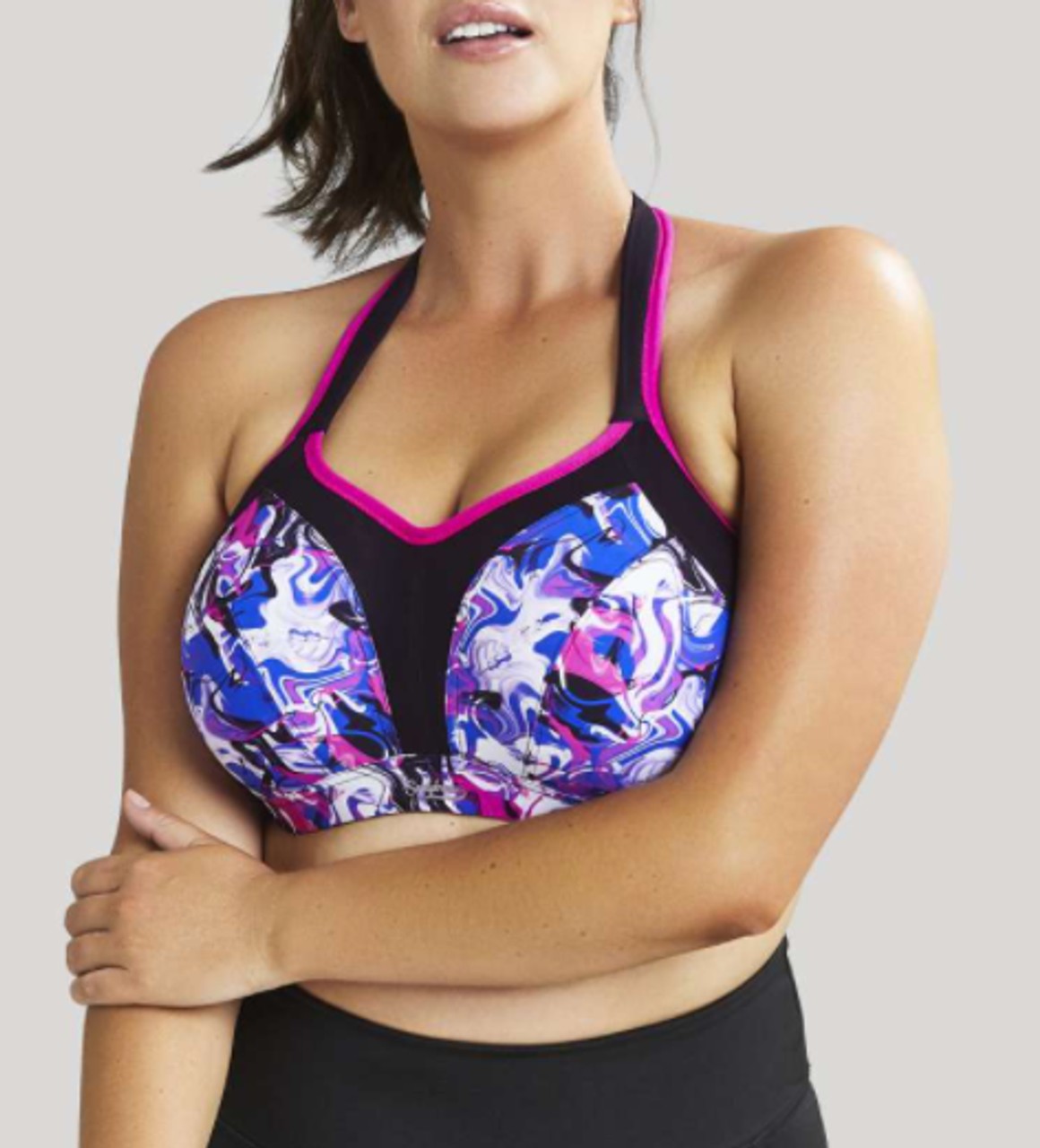 Sculptresse Non-Padded Sports Bra in Liquid Wave FINAL SALE NORMALLY $82