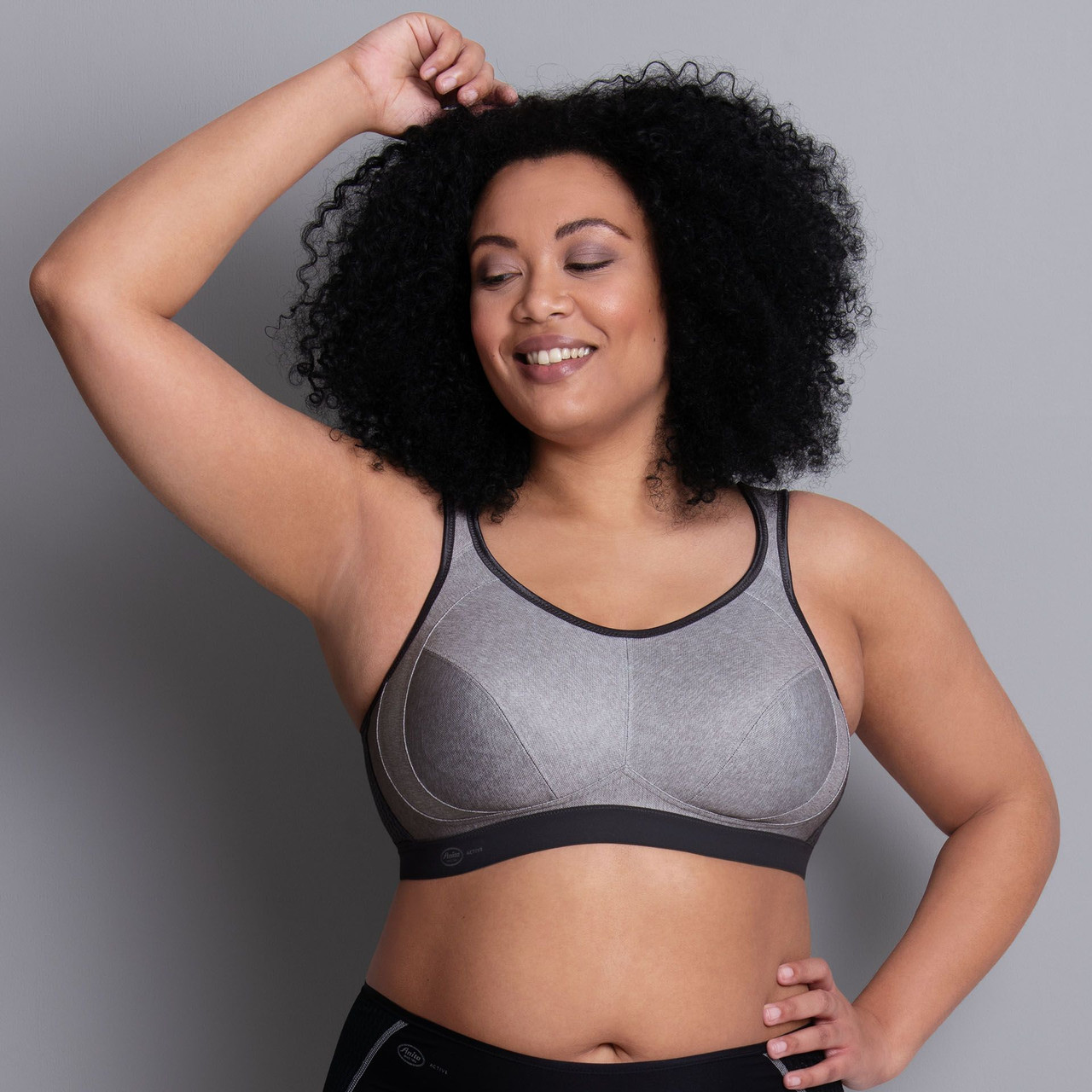 Extreme Control Non Wire Sports Bra In Heather Grey - Anita – BraTopia