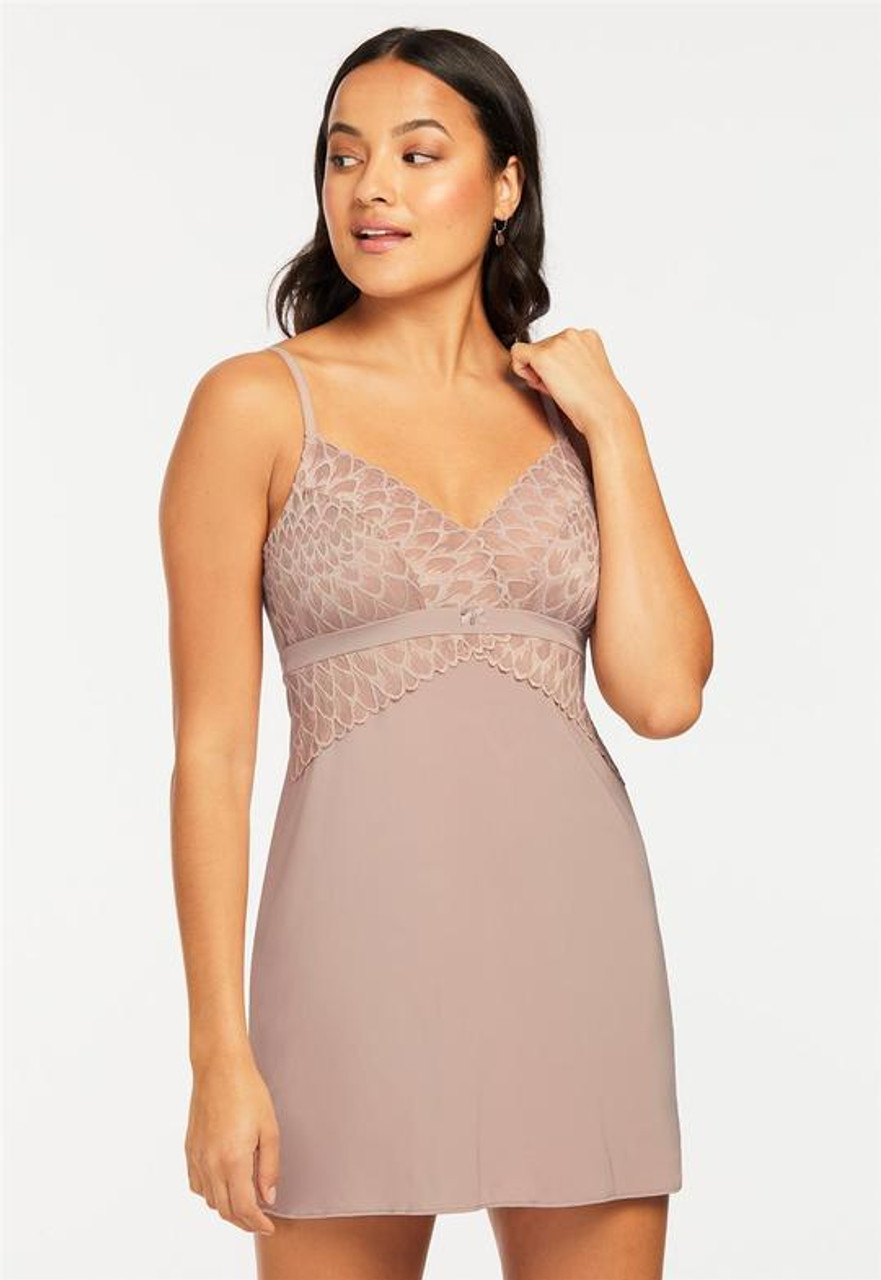 Montelle Smokeshow Bust Support Chemise in Lilac Gray FINAL SALE (40% Off)