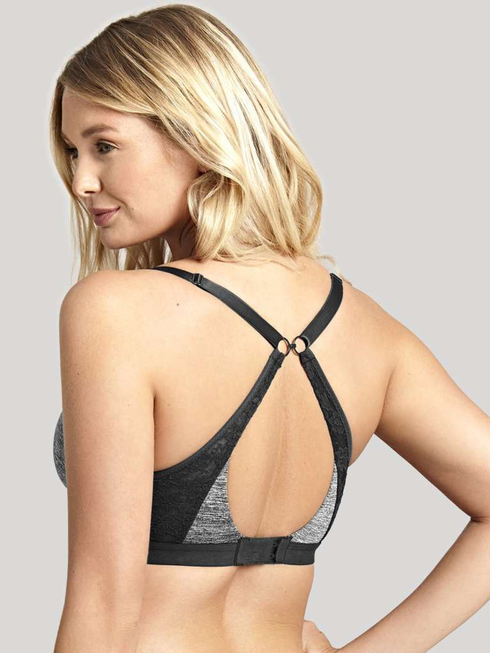 Cleo Freedom Non-Wired Bra in Charcoal FINAL SALE (50% Off) - Busted Bra  Shop