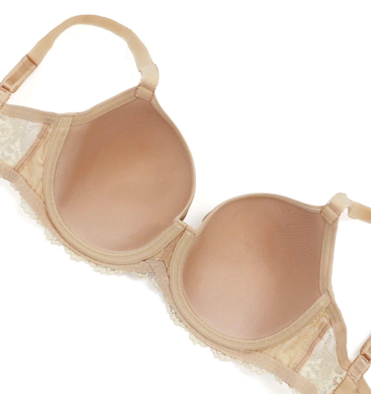 Wacoal Embrace Lace Petite Padded Push Up Bra in Natural Nude
