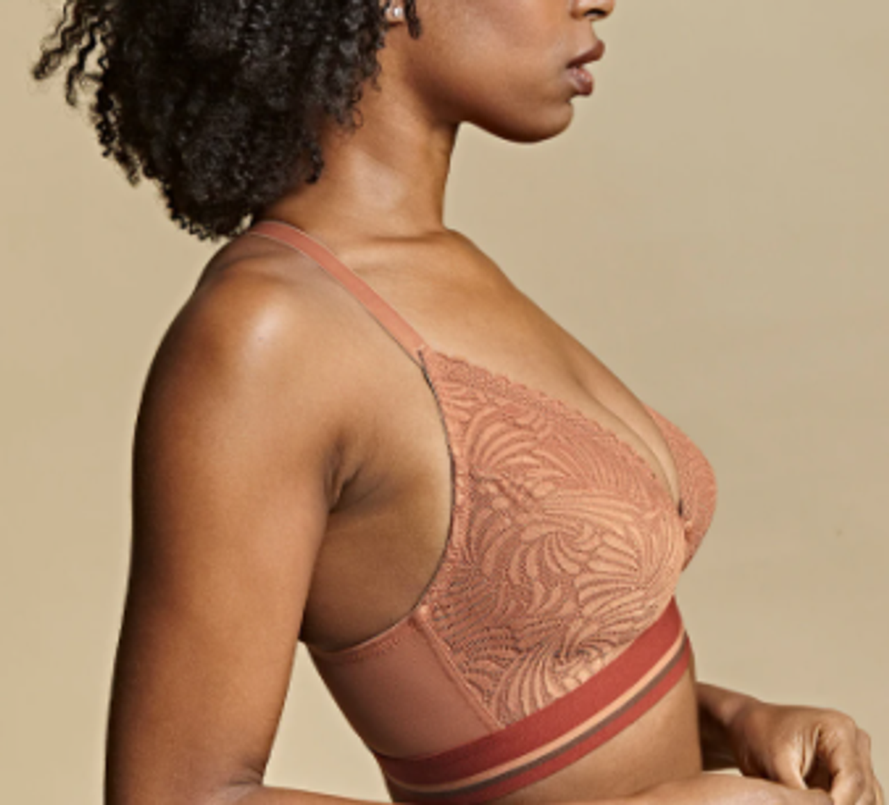 Cleo Lyzy Vibe Triangle Bralette in Caramel FINAL SALE (50% Off) - Busted  Bra Shop