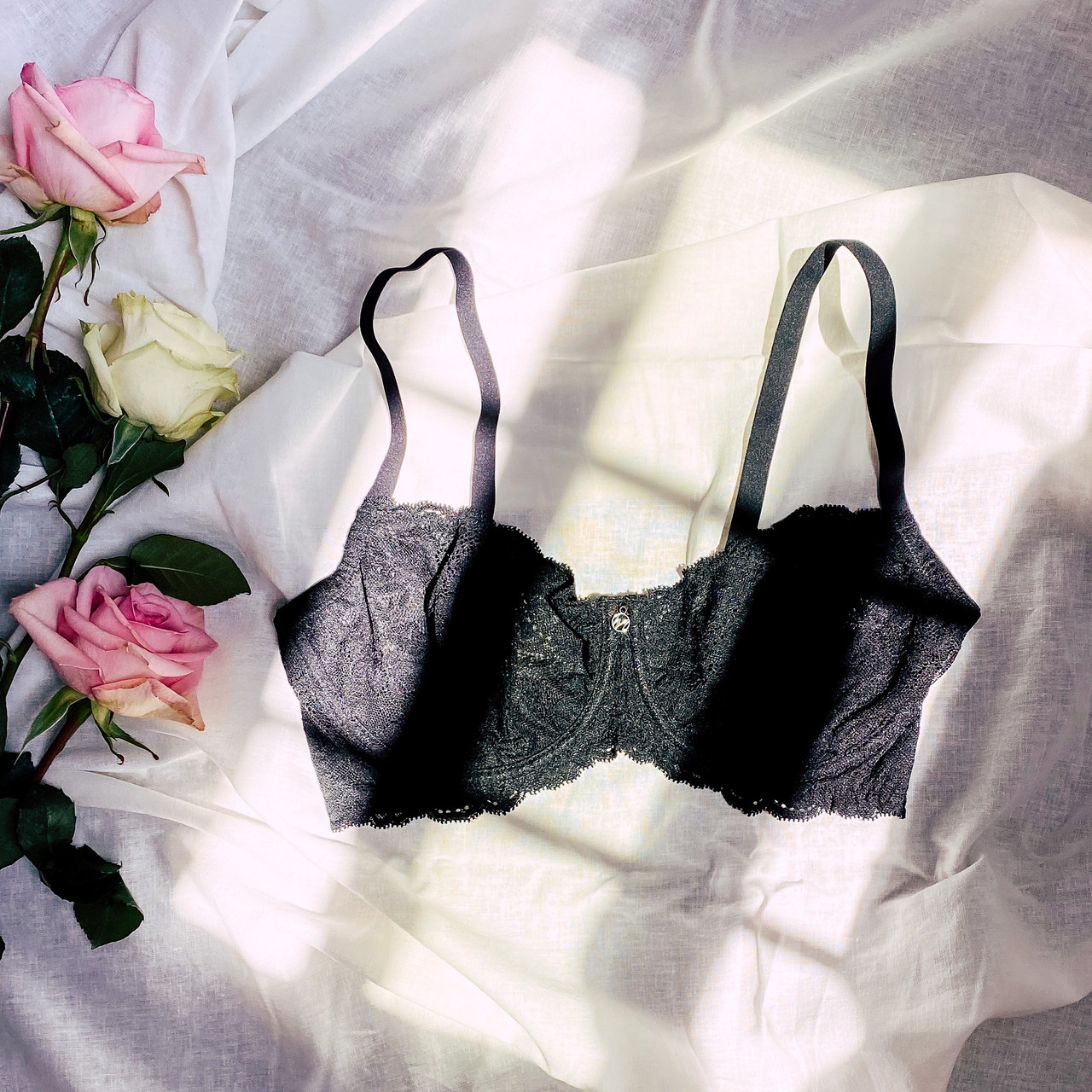 Montelle Flirt Demi Lace Bra - Mango Sorbet – Sheer Essentials