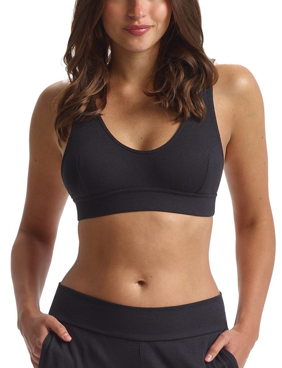 Commando Classic Soft-Support Bralette in Black - Busted Bra Shop