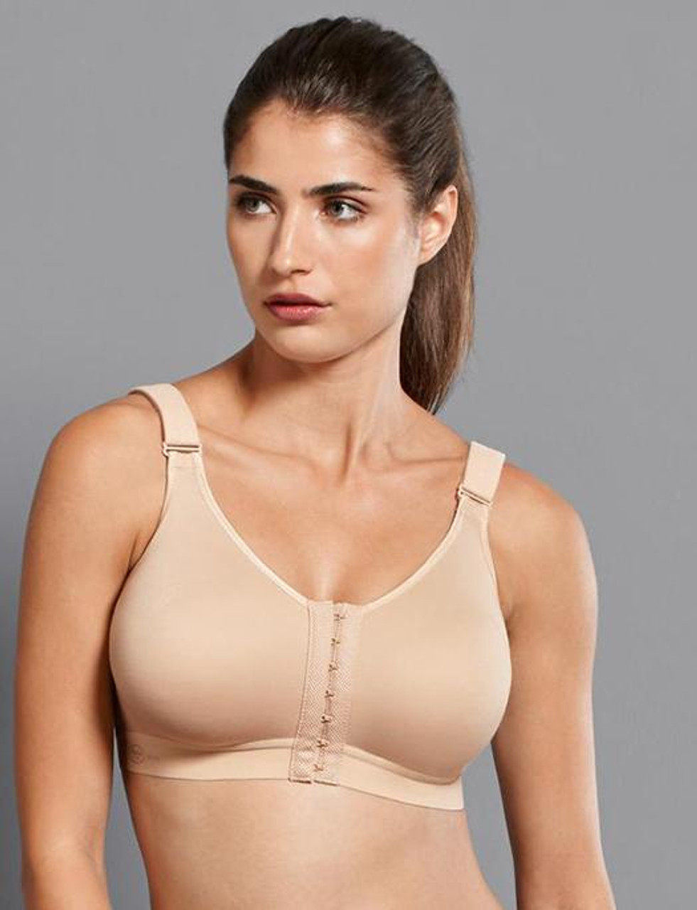 Anita Madlene Front Closure Mastectomy Sports Bra in Desert FINAL SALE (40%  Off) - Busted Bra Shop