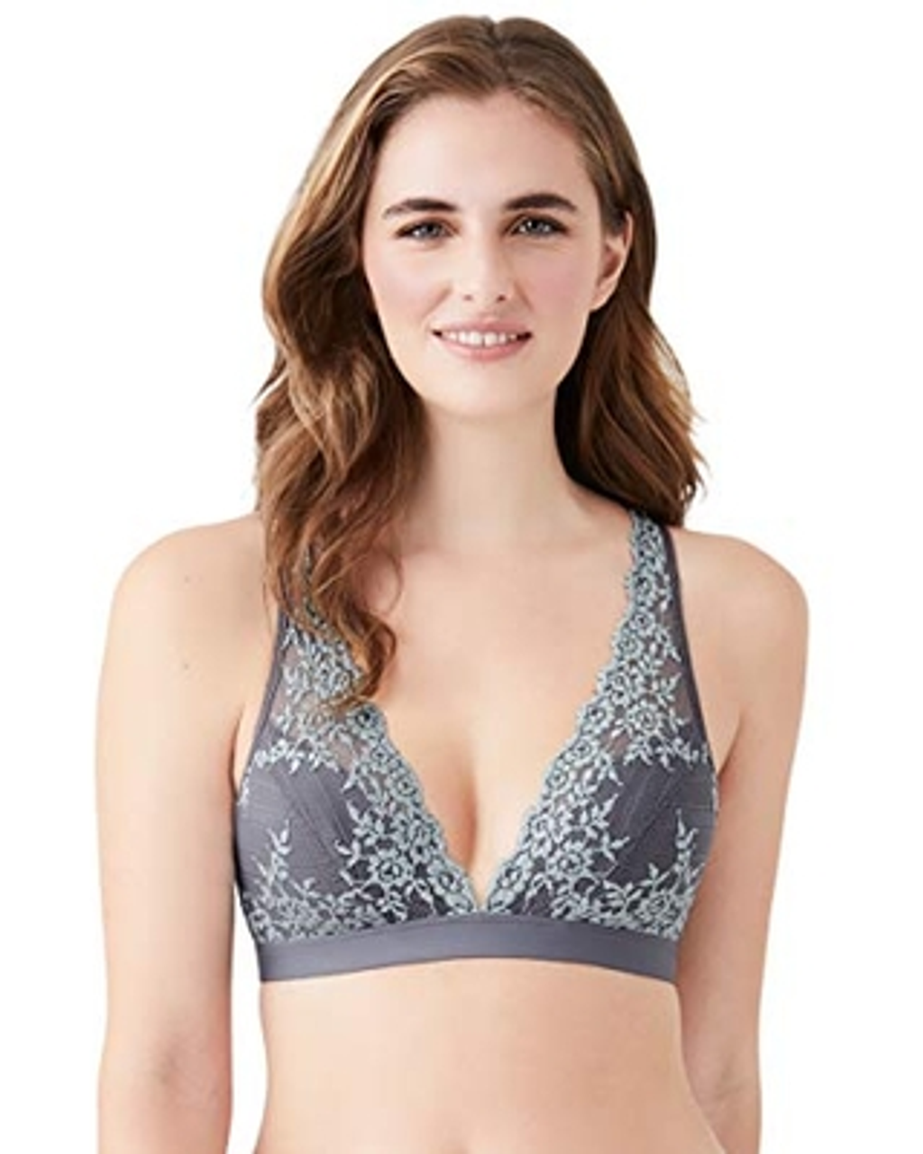 WACOAL 42 A/B/C #852191 EMBRACE LACE SOFT CUP NON-WIRE BRA, MICRO