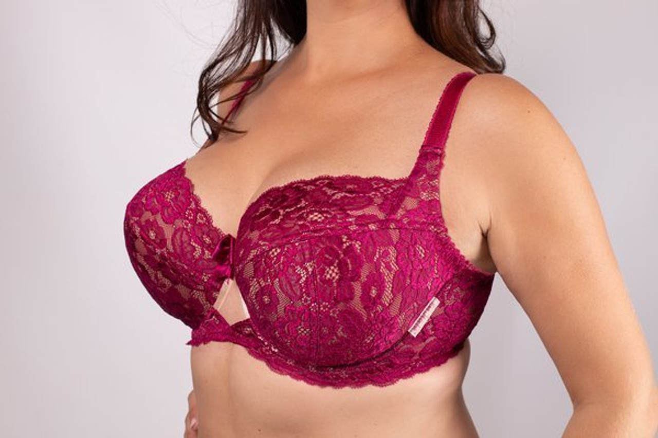 Ewa Michalak Diana Non-Padded Bra in Pink - Busted Bra Shop