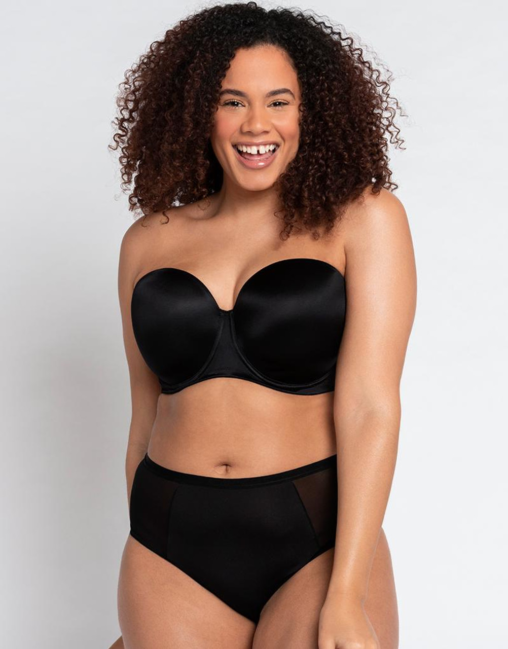 Curvy Kate  D-K Cup on X: That feeling when you finally find a perfectly  fitting strapless ✨ No slipping here, shop our Smoothie Strapless bra to a  J cup! Shop now