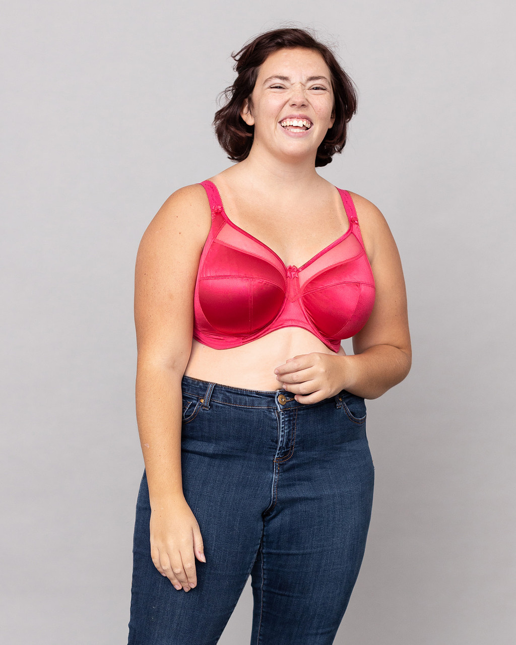 Goddess Keira Support Underwire Bra (6090),44G,Magenta Mix