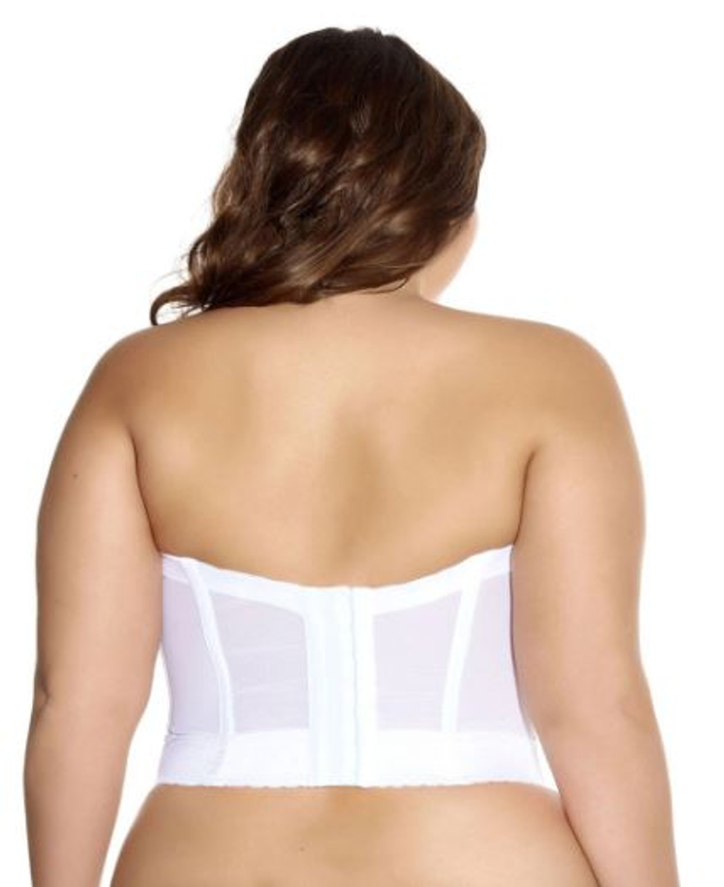 Goddess Lace Bridal Bustier in White - Busted Bra Shop