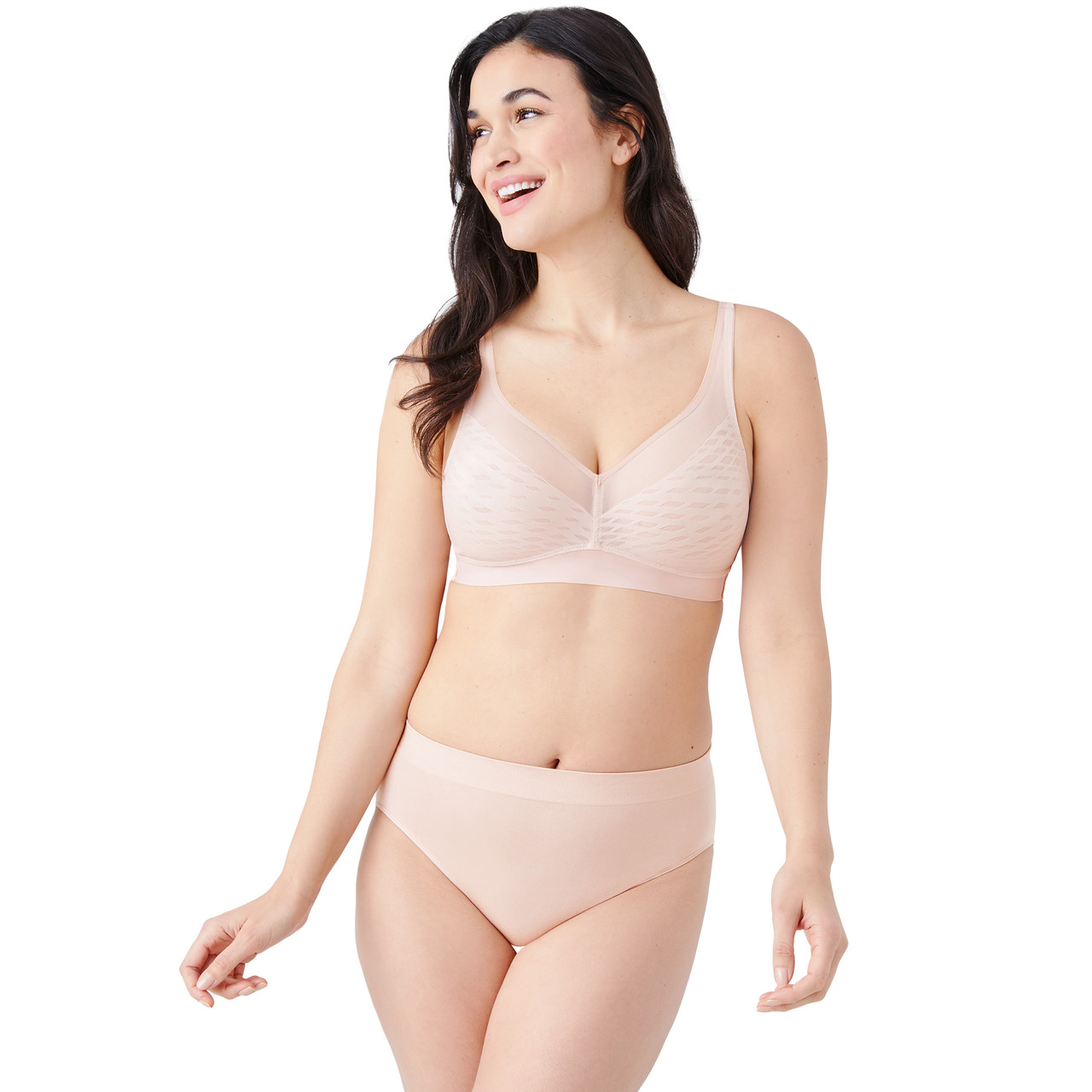 Wacoal Elevated Allure Wirefree Bra in Rose Dust - Busted Bra Shop