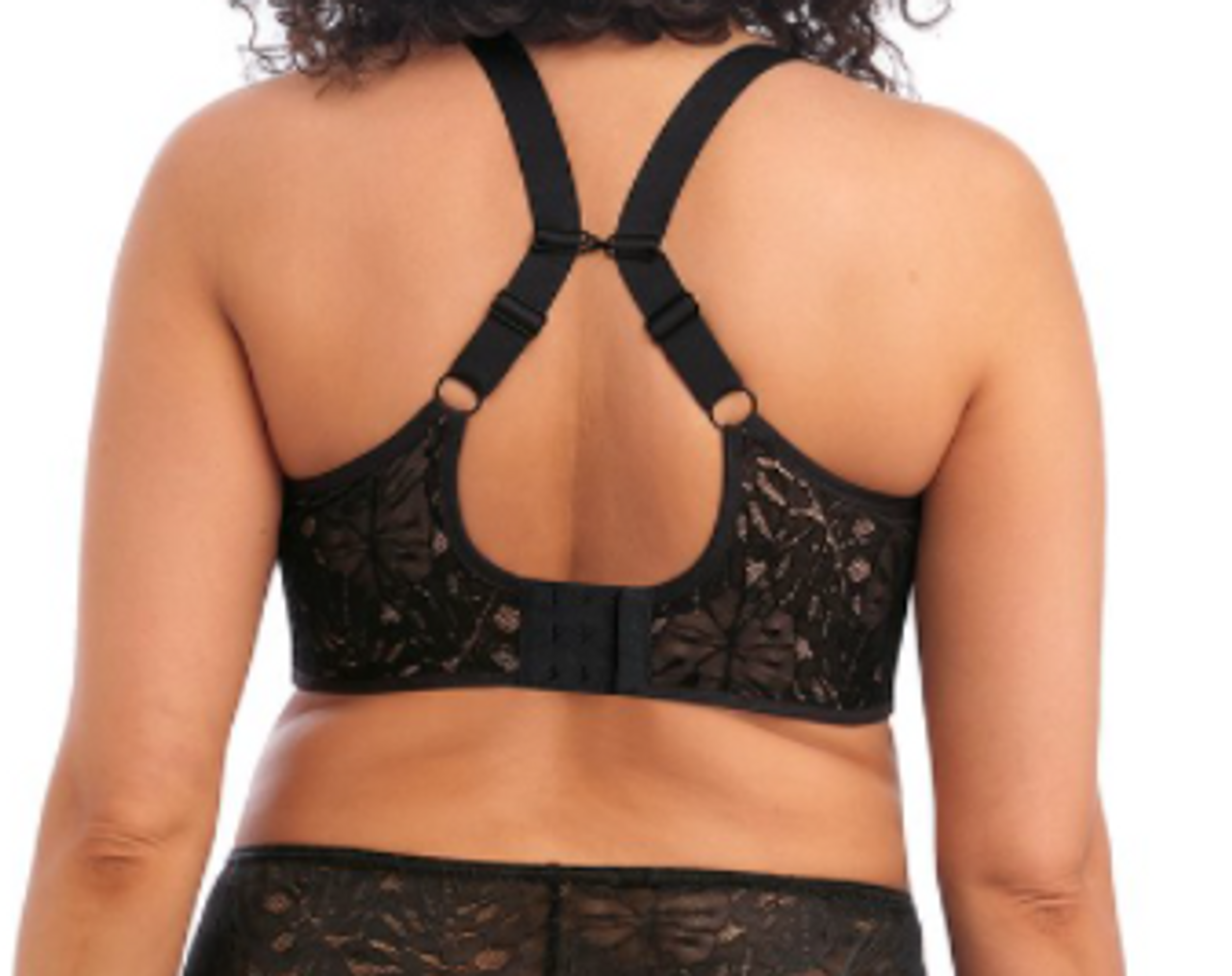 Elomi Kelsey High Leg Brief Black  Lumingerie bras and underwear for big  busts