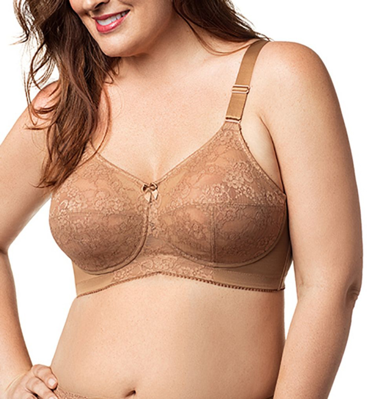 Elila Lace Softcup Bra in Nude