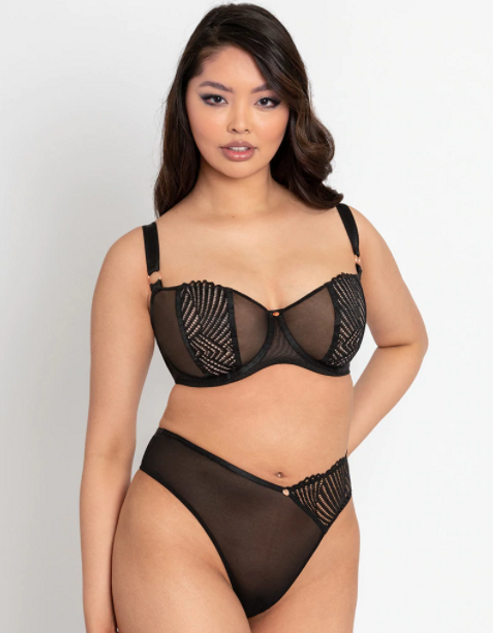 Scantilly Authority Balcony Bra in Black - Busted Bra Shop