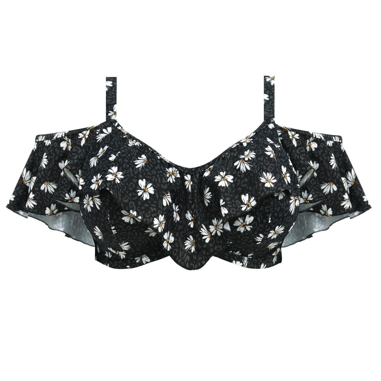 FULL TILT Pullover Daisy Girls Bralette Bikini Set - BLACK COMBO