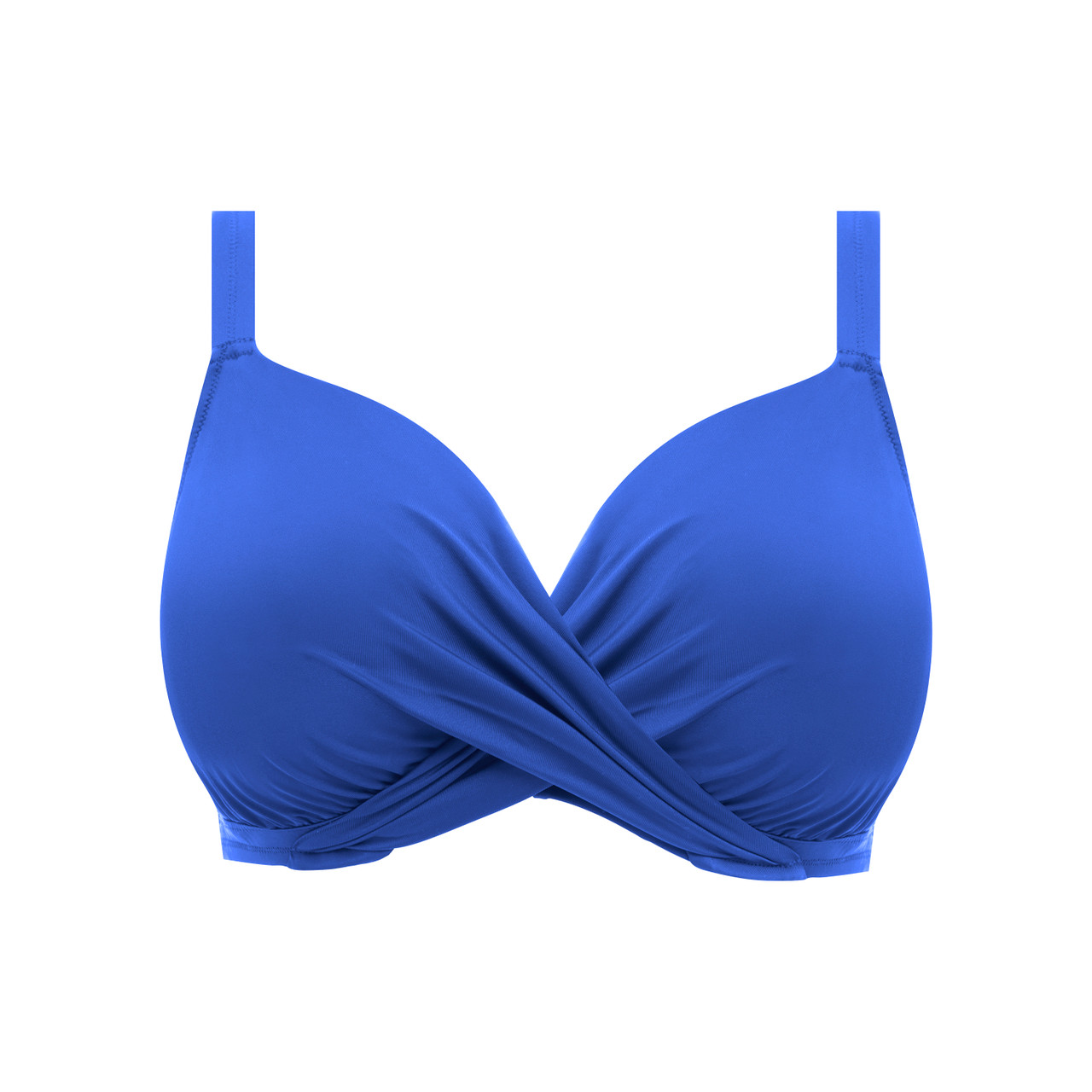 Elomi Bazaruto Plunge Underwire Bikini Top (ES800602)- Sapphire - Breakout  Bras