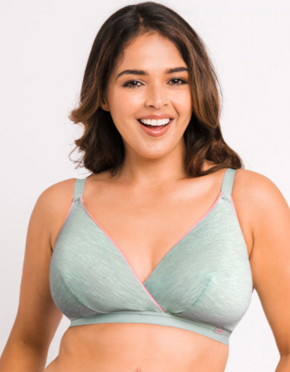 Curvy Kate In My Dreams Bralette in Mint/Pink FINAL SALE (50% Off