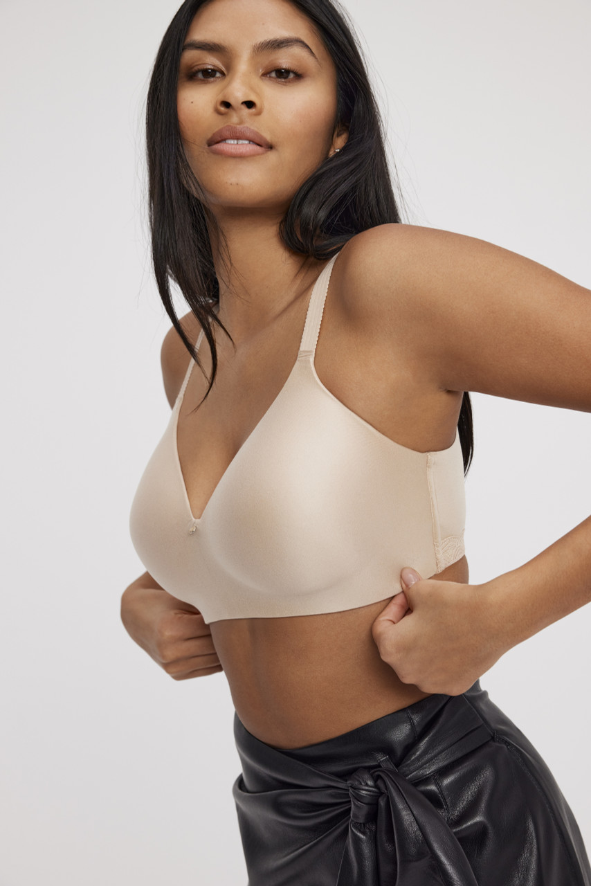 Chantelle C Comfort Wirefree T-Shirt Bra in Nude Sand
