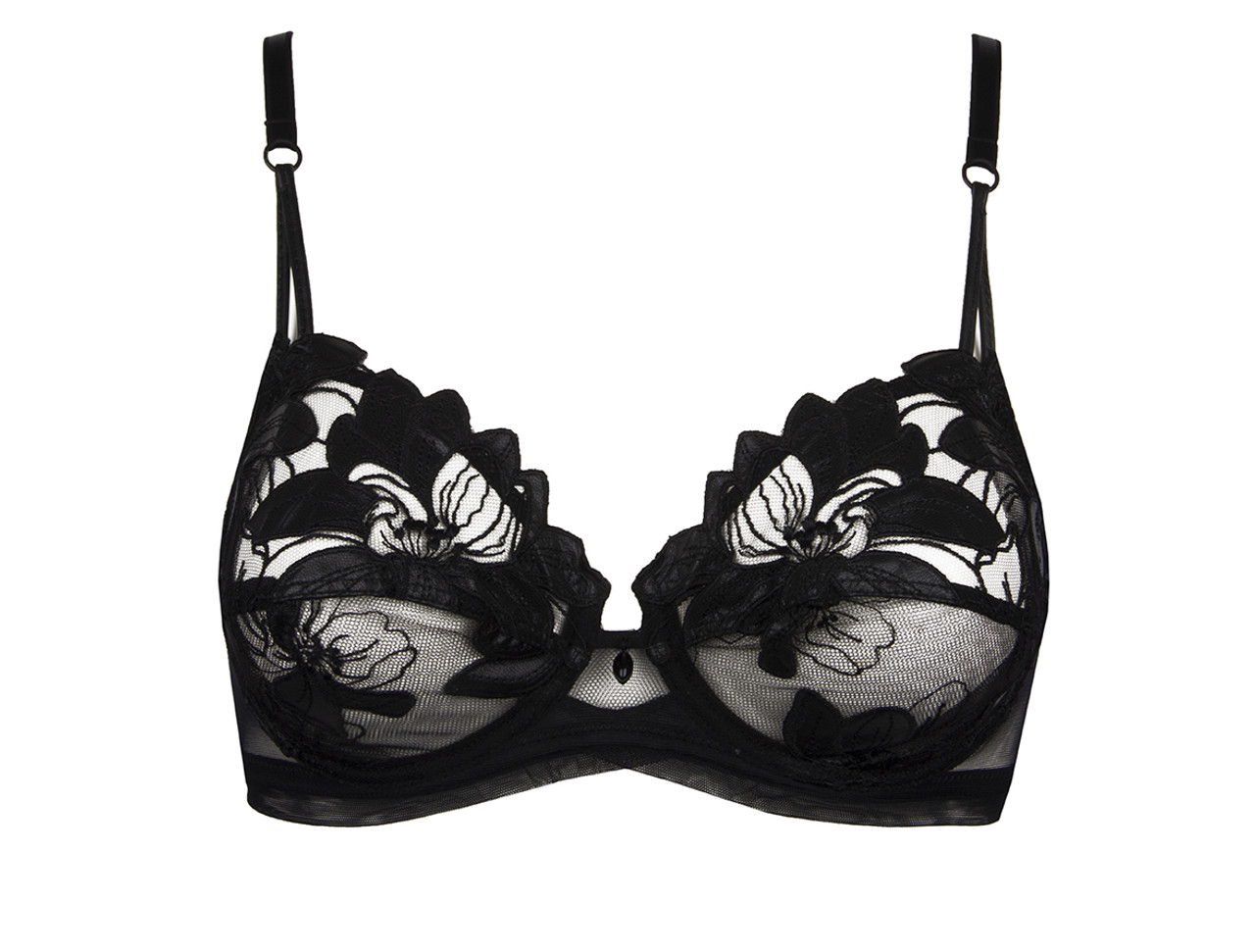 【LISE CHARMEL】新作ブラ★Glamour Couture★ARMATURE Glamour Couture Full Cup Bra in Black *FINAL SALE (25% Off