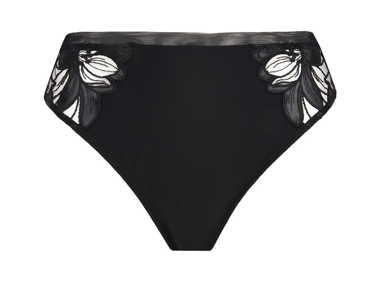 Les signatures - jeanne recycled full knickers in lace black La