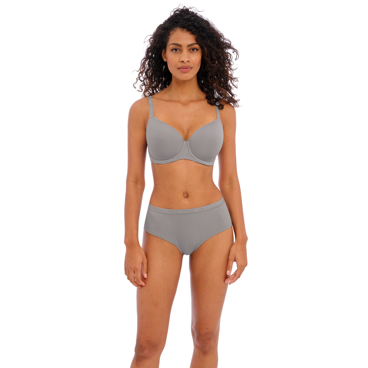 Freya Chill Molded Demi Underwire T-Shirt Bra (401333),38G,Cool Grey at   Women's Clothing store