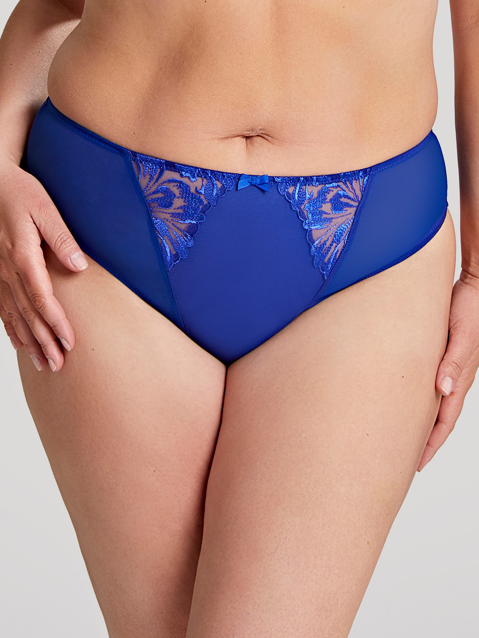 Inminente arrebatar Valiente Sculptresse Jaida High Leg Brief in Cobalt - Busted Bra Shop